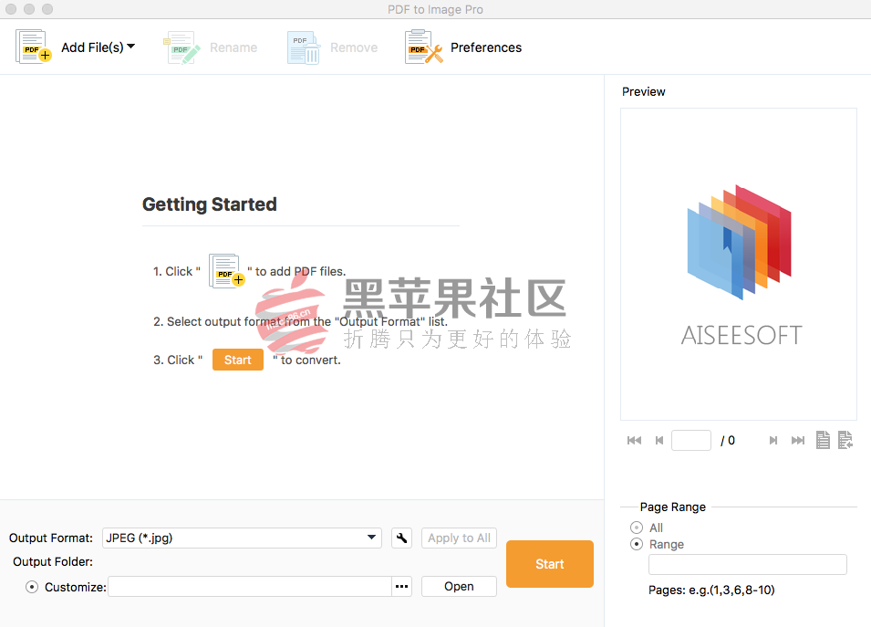 PDF to Image Pro v3.3.7 for Mac | PDF转换为图片工具