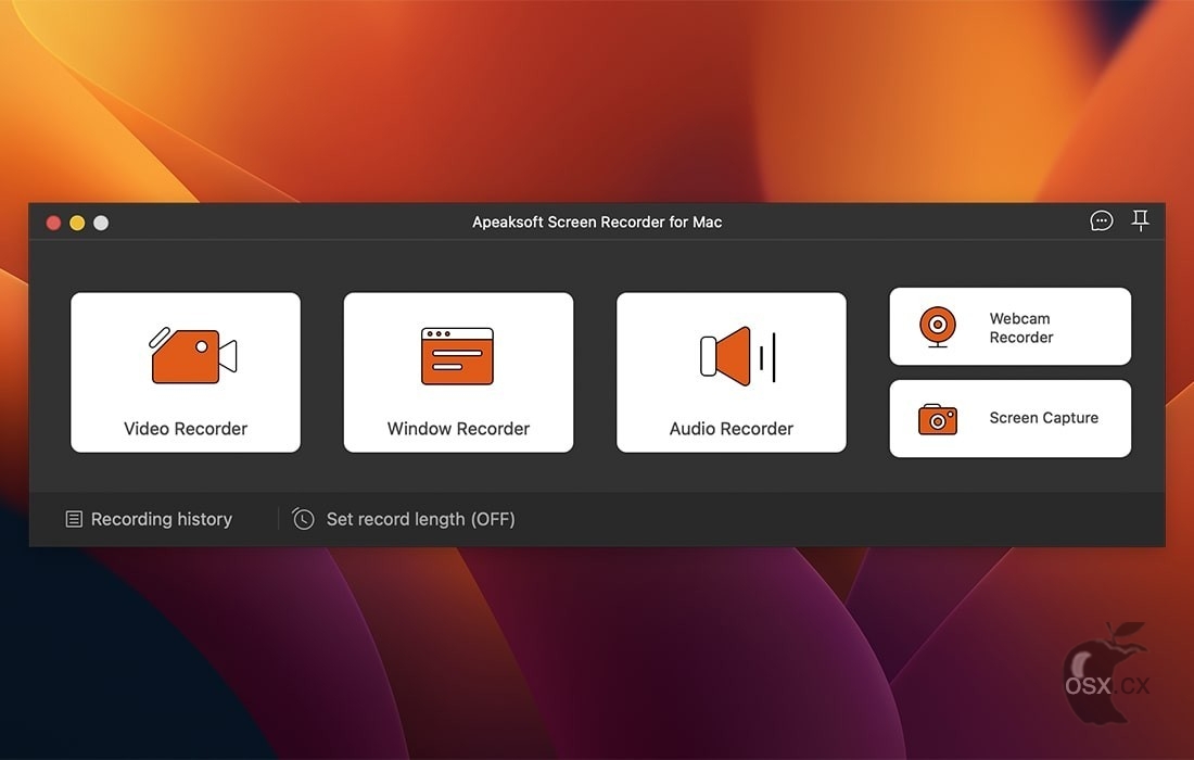 Apeaksoft Screen Recorder For Mac v2.2.6 强大的屏幕录制工具