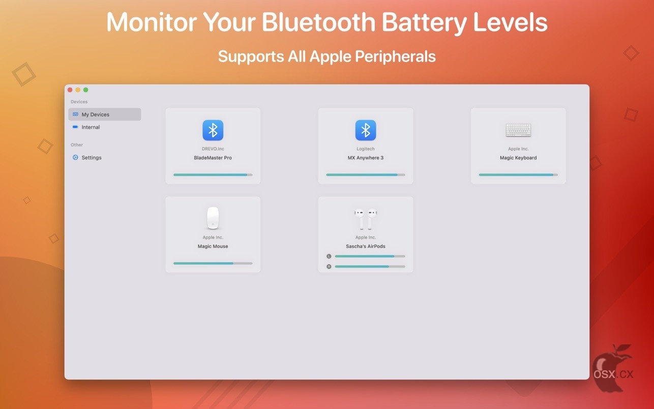 Magic Battery For Mac v8.1.6 电池电量显示工具