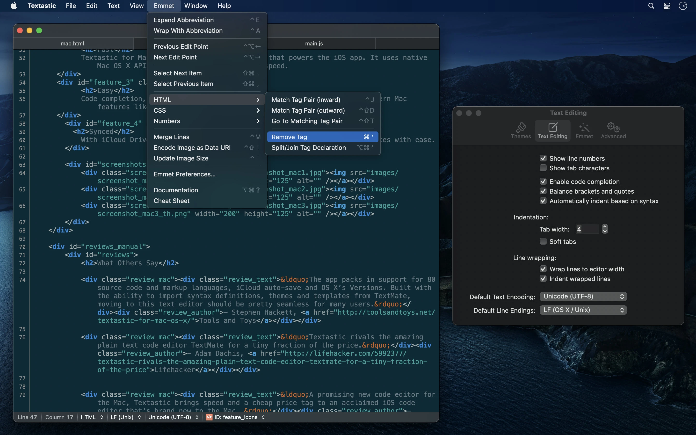 Textastic For Mac v5.0 强大的脚本编辑软件
