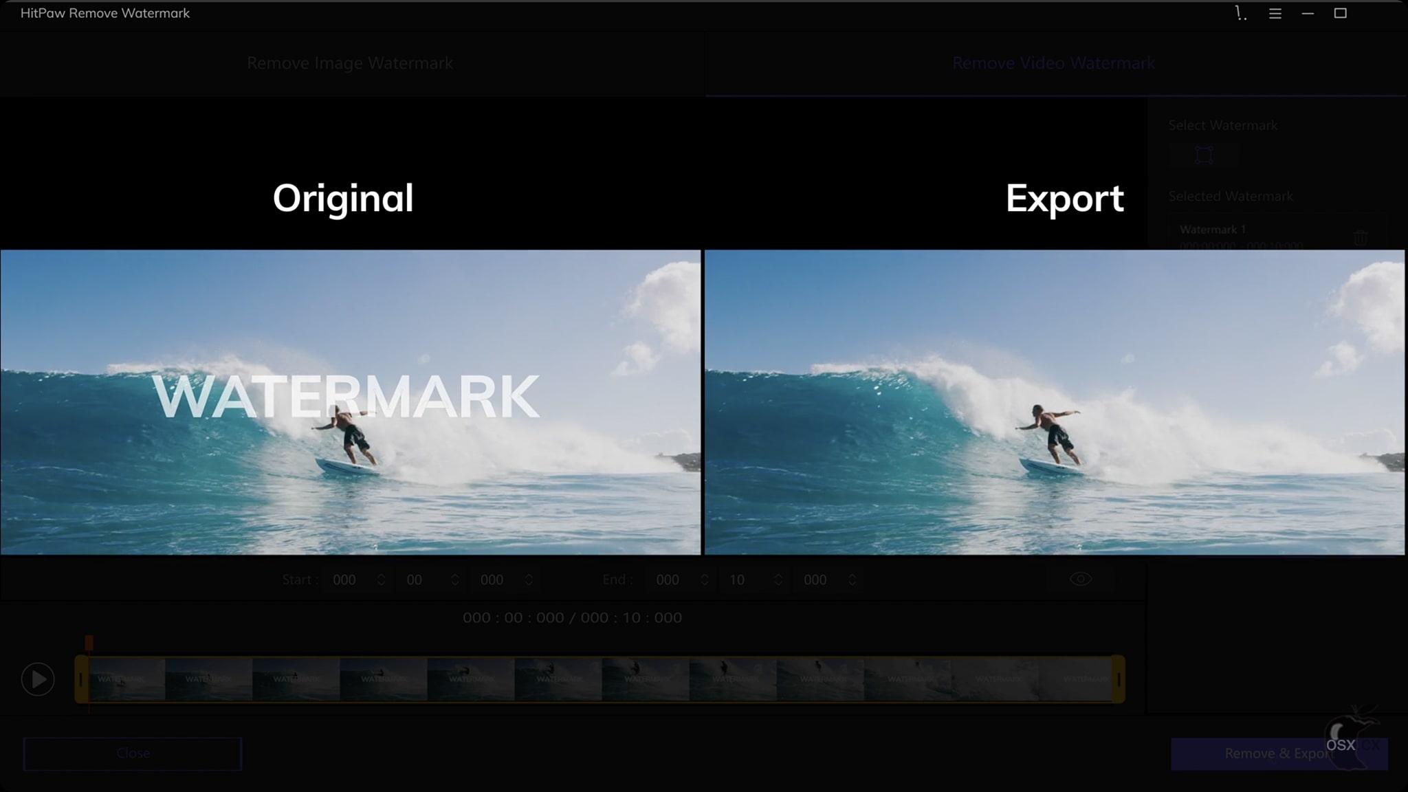 HitPaw Watermark Remover For Mac v2.4.5 专业的照片视频去水印工具