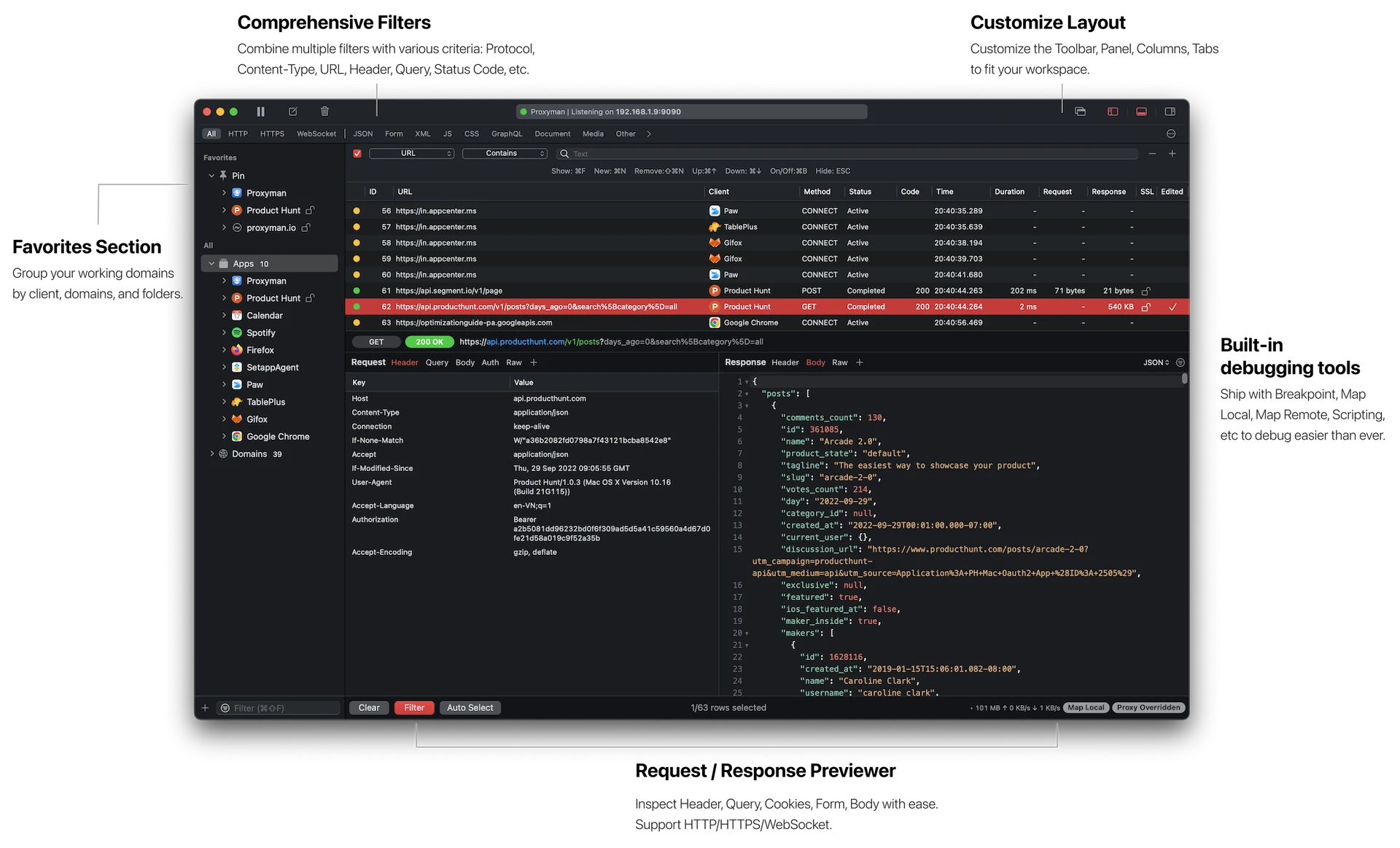 Proxyman For Mac v5.16.0 实用的网站调试工具