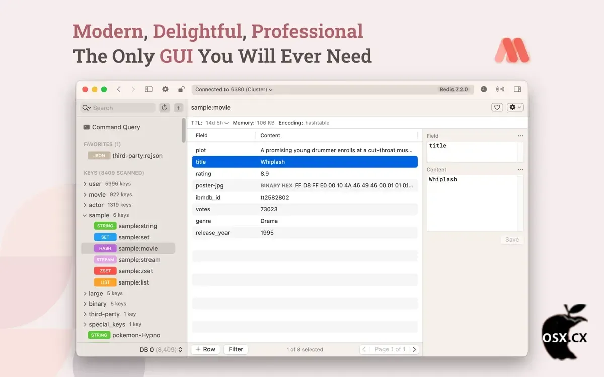 Medis For Mac v2.16.1 专业的Redis数据库管理工具